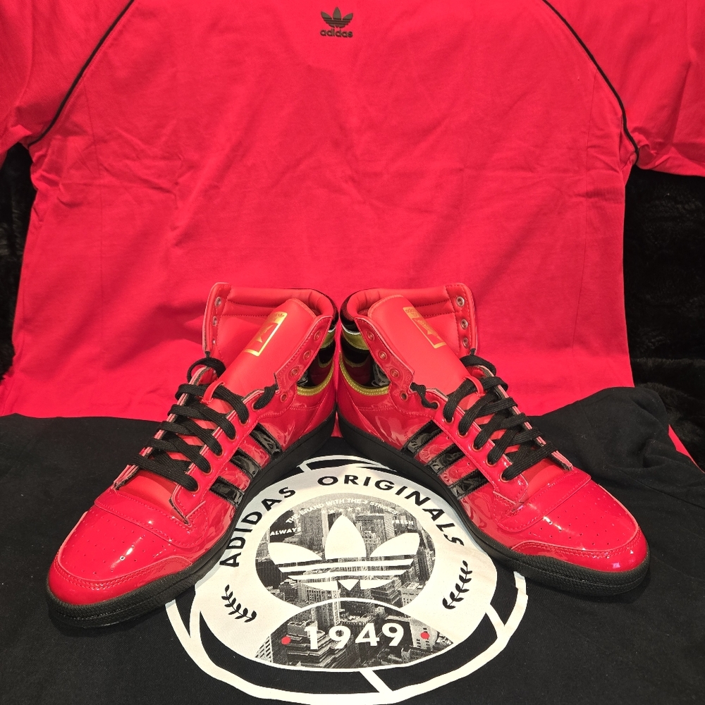 Size 13-Mens Adidas Top Ten Patent Leather Exclusives
